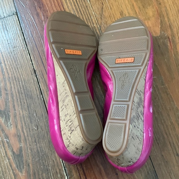Cole Haan Fuchsia Open-Toe Wedges - Picture 6 of 11